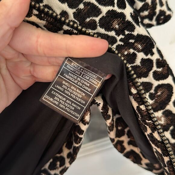 Cupcakes And Cashmere Leopard Print Coat - Picture 4 of 6